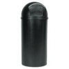 Marshal Classic Container, 15 gal, Plastic, Brown