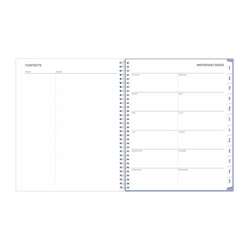 Laila Create-Your-Own Cover Weekly/Monthly Planner, Wildflower Artwork, 11 x 8.5, Purple/Blue/Pink, 12-Month (Jan-Dec): 2025