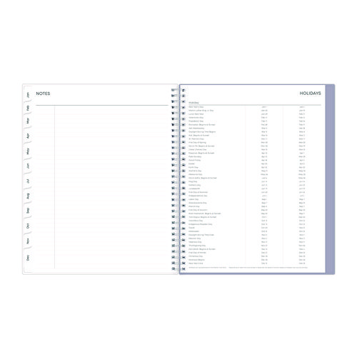 Laila Create-Your-Own Cover Weekly/Monthly Planner, Wildflower Artwork, 11 x 8.5, Purple/Blue/Pink, 12-Month (Jan-Dec): 2025