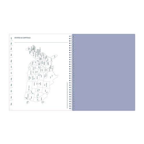 Laila Create-Your-Own Cover Weekly/Monthly Planner, Wildflower Artwork, 11 x 8.5, Purple/Blue/Pink, 12-Month (Jan-Dec): 2025