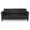 Alera Reception Lounge Sofa Series, Three-Cushion Sofa, 77" x 31.5" x 32", Black