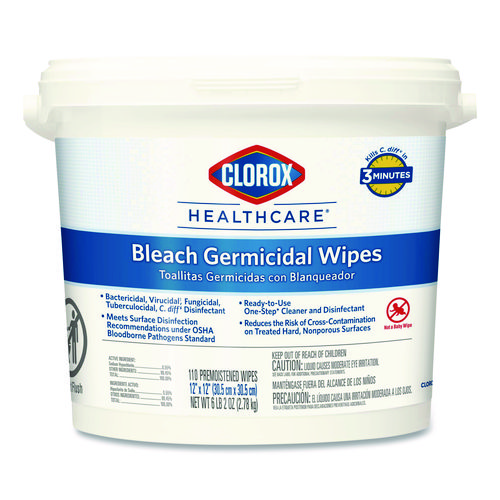 Clorox Healthcare Bleach Germicidal Wipes