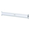 Slat Rail for Slat Wall System for 32" TVs, 3.39w x 1.8d x 41h, Silver, Supports 33 lb