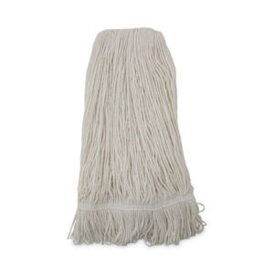 Pro Loop Web/Tailband Wet Mop Head, Rayon, 24oz, White, 12/Carton