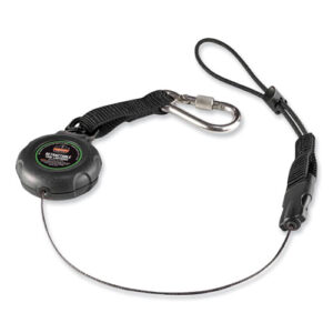 Squids 3001 Retractable Tool Lanyard with Choking-Loop Tool Tether + Carabiner Anchor, 2 lb Max Working Capacity, 48" Long