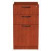 Alera Valencia Series Full Pedestal File, Left/Right, 3-Drawers: Box/Box/File, Legal/Letter, Cherry, 15.63" x 20.5" x 28.5"