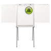 Dry Erase Steel Easel, 29" x 40", White Surface, Satin Aluminum Frame