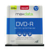 DVD-R Recordable Disc, 4.7 GB, 16x, Spindle, Gold, 100/Pack