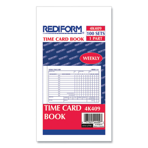 Rediform Weekly Time Cards