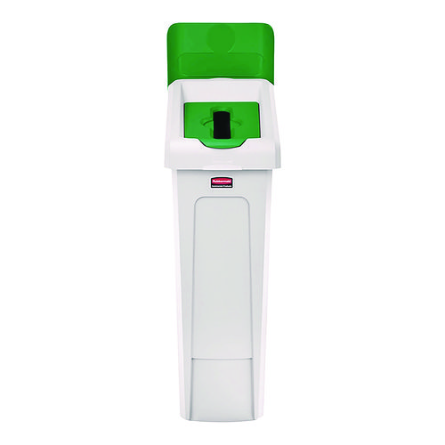 Rubbermaid Commercial Slim Jim Recycling Station 1-Stream Paper, 23 Gal