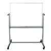 Mobile Magnetic Whiteboard, 48" x 36", White Surface, Silver Aluminum Frame