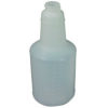 Plastic Bottles with Graduations, 24 oz, Clear, 24/Carton
