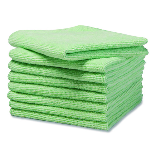 Microfiber Cleaning Cloths, 12 x 12, Green, 24/Pack - Image 3