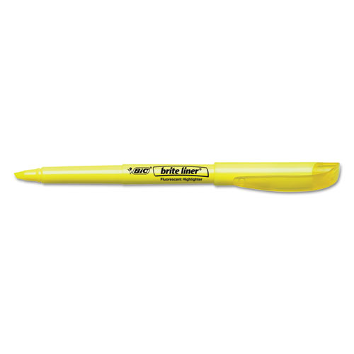 Brite Liner Highlighter, Assorted Ink Colors, Chisel Tip, Assorted Barrel Colors, 5/Set