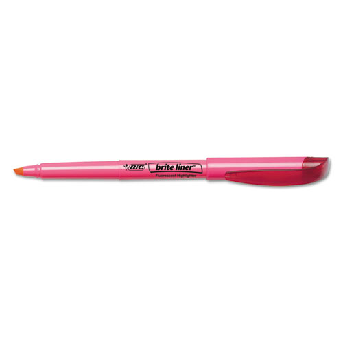 Brite Liner Highlighter, Assorted Ink Colors, Chisel Tip, Assorted Barrel Colors, 5/Set