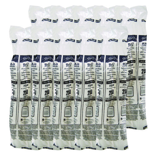 Polystyrene Portion Cups, 2 oz, Plastic, Translucent, 250/Bag, 10 Bags/Carton
