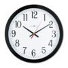 Gallery Wall Clock, 16" Overall Diameter, Black Case, 1 AA (sold separately)
