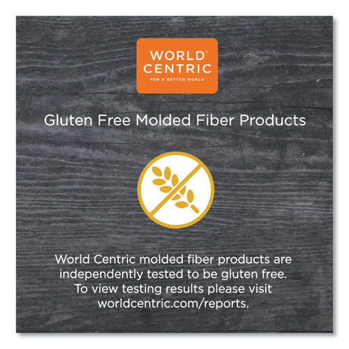 Fiber Trays, PLA Lined, PFAS Free, 9.1 x 7.1 x 0.7, Natural, Paper, 500/Carton