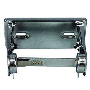 Single Roll Toilet Tissue Dispenser, 6.5 x 4.5 x 2.75, Chrome, 1 Dozen