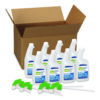 Disinfecting Cleaner with Bleach, 32 oz, Plastic Spray Bottle, Fresh Scent, 8/Carton