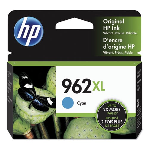 HP 962XL (3JA00AN) Original High Yield Inkjet Ink Cartridge - Cyan - 1 Each