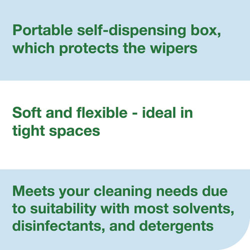 Low-Lint Cleaning Cloth, 1-Ply, 12 x 12, Blue, 250 Sheets/Carton