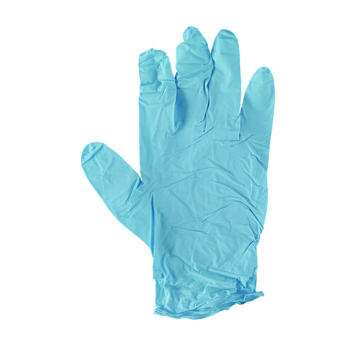 Disposable Examination Nitrile Gloves, Medium, Blue, 5 mil, 100/Box