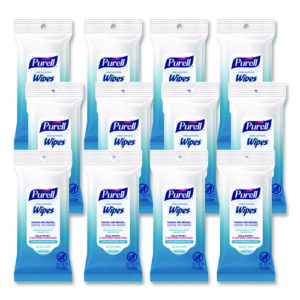 Hand Sanitizing Wipes, Clean Refreshing Scent, White, 20 Wipes/Pack, 12 Packs/Carton