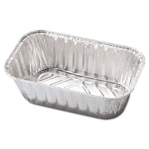 Aluminum Baking Pan, #1 Loaf, 1 lb Capacity, 5.72 x 3.31 x 2.03, 200/Carton