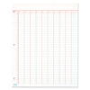 Data Pad with Numbered Column Headings, Data/Lab-Record Format, Wide/Legal Rule, 10 Columns, 8.5 x 11, White, 50 Sheets