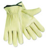Economy Leather Drivers Gloves, White, Large, 12 Pairs