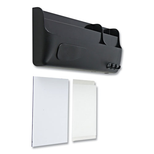 Magnetic SmartBox Organizer, 9" x 4" x 4", Black