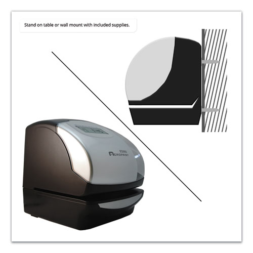 ES900 Atomic Electronic Payroll Recorder, Time Stamp and Numbering Machine, Digital Display, Black - Image 4
