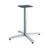 Between Seated-Height X-Base for 42" Table Tops, 32.68w x 29.57h, Silver