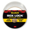 Box Lock Shipping Packaging Tape, 3" Core, 1.88" x 54.6 yds, Clear