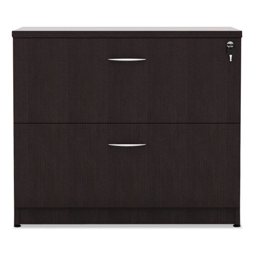Alera Valencia Series Lateral File, 2 Legal/Letter-Size File Drawers, Espresso, 34" x 22.75" x 29.5"