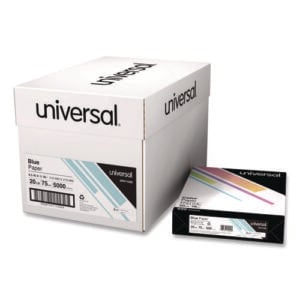 Deluxe Colored Paper, 20 lb Bond Weight, 8.5 x 11, Blue, 500 Sheets/Ream, 10 Reams/Carton