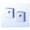 Cubicle Accessory Mounting Magnets, Silver, 2/Set