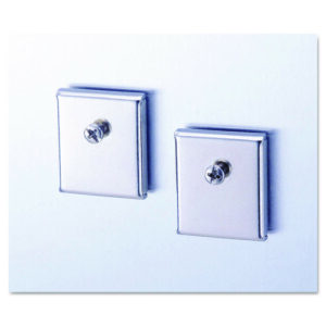 Cubicle Accessory Mounting Magnets, Silver, 2/Set