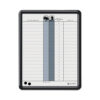 Employee In/Out Board, Personnel In/Out Tracking Chart, 11" x 14", White/Gray Surface, Black Plastic Frame