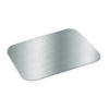 Foil Laminated Board Lids, Fits 2061/2062, 5.88 x 8.44, Aluminum, 500/Carton