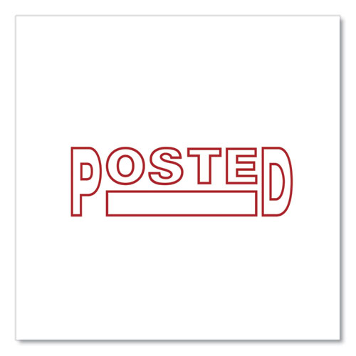 Message Stamp, POSTED, Pre-Inked One-Color, Red
