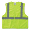 GloWear 8215BA-S Single Size Class 2 Economy Breakaway Mesh Vest, Polyester, 4X-Large, Lime