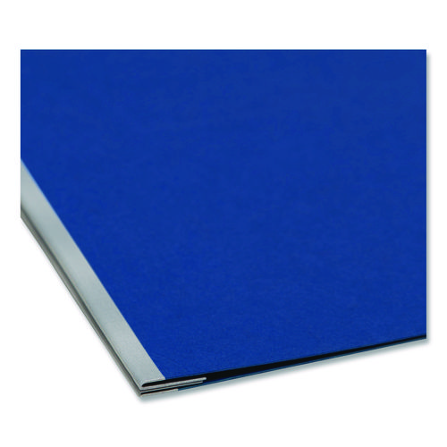 Prong Fastener  Premium Pressboard Report Cover, Two-Prong Fastener: 2" Capacity, 8.5 x 11, Dark Blue/Dark Blue