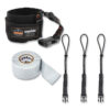 Squids 3192 Wrist Lanyard Tethering Kit, 3 lb Max Working Capacity, 7.5" Long, Black
