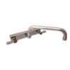 Evolution Splash Mount Stainless Steel Faucet, 4.69" Height/12" Reach, Stainless Steel