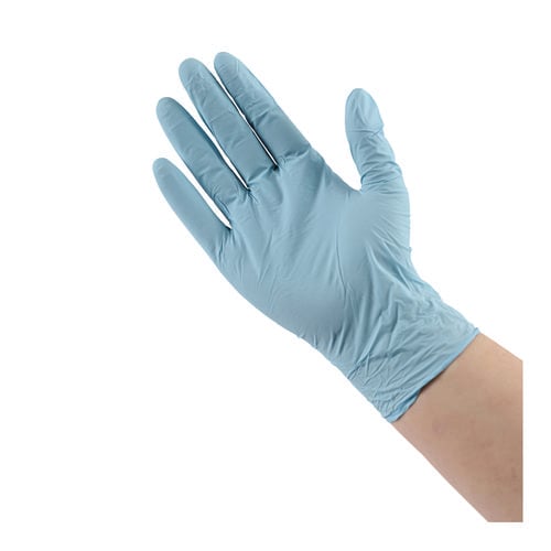 Disposable Examination Nitrile Gloves, Large, Blue, 5 mil, 100/Box