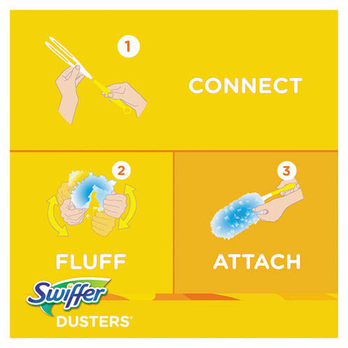Refill Dusters, Dust Lock Fiber, Light Blue, Lavender Vanilla Scent, 10/Box
