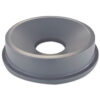 Round BRUTE Funnel Top Receptacle, For 32-Gallon Containers, 22.38" Diameter x 5h, Gray