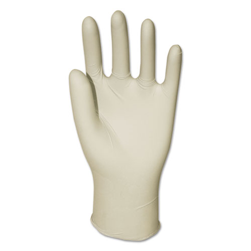 General-Purpose Latex Gloves, Natural, Medium, Powder-Free, 4.4 mil, 1,000/Carton